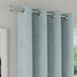 Tyrone Austin 100% Blackout Lined Eyelet Curtains