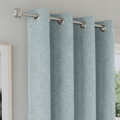 Tyrone Austin 100% Blackout Lined Eyelet Curtains