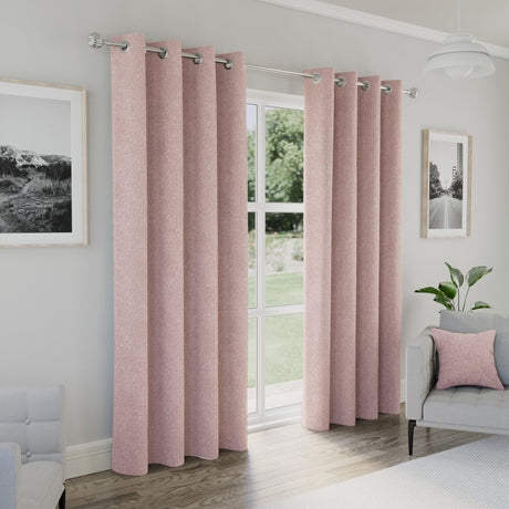 Tyrone Austin 100% Blackout Lined Eyelet Curtains