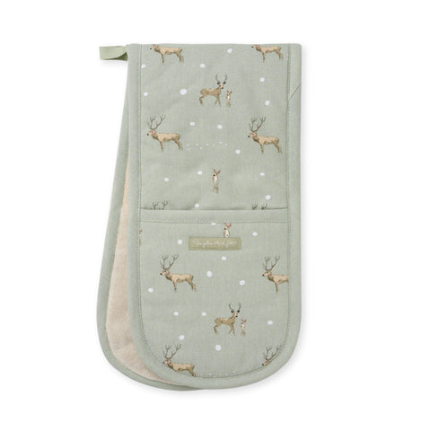 ALL114100 Sophie Allport Christmas Stags Double Oven Glove