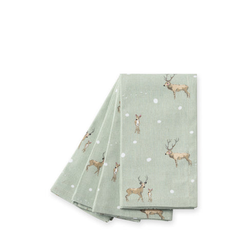 ALL114300 Sophie Allport Christmas Stags Napkins (Set of 4)