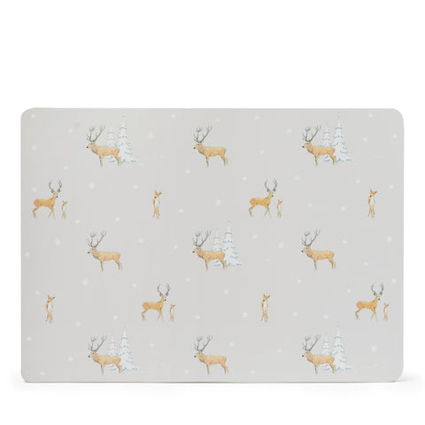 PMC11402 Sophie Allport Christmas Stags Placemats Extra Large Set of 2