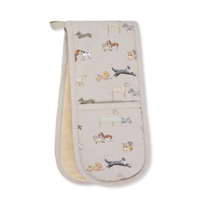 ALL119100 Sophie Allport Doggy Daycare Double Oven Glove