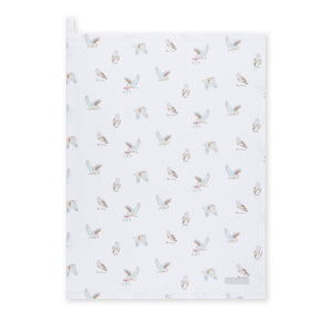 ALL120601 Sophie Allport Snowy Owls Tea Towel