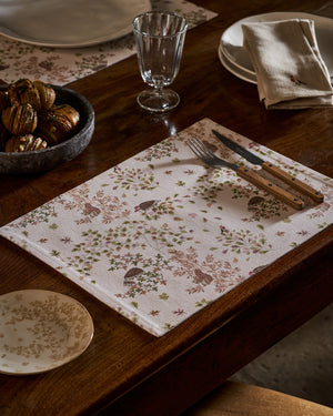 ALL121820WS Sophie Allport Woodland Friends Washable Fabric Placemat Set of 2