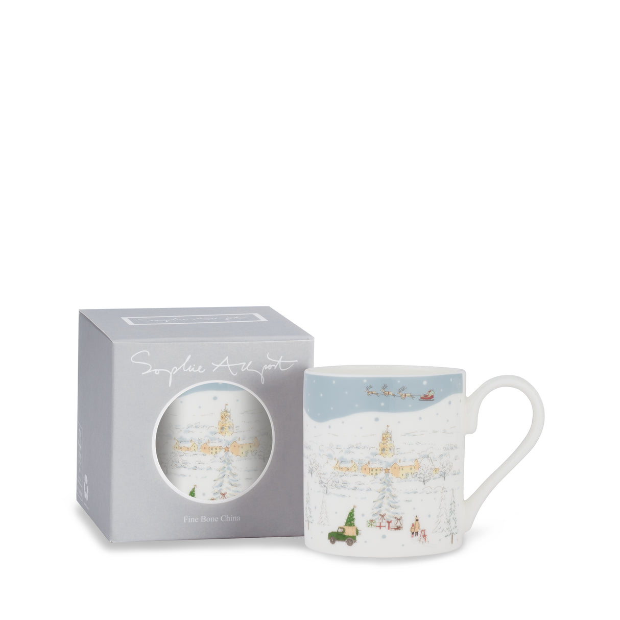 Sophie Allport Home for Christmas Scene Mug