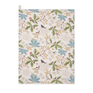 ALL142601 Sophie Allport Orchard Birds Tea Towel