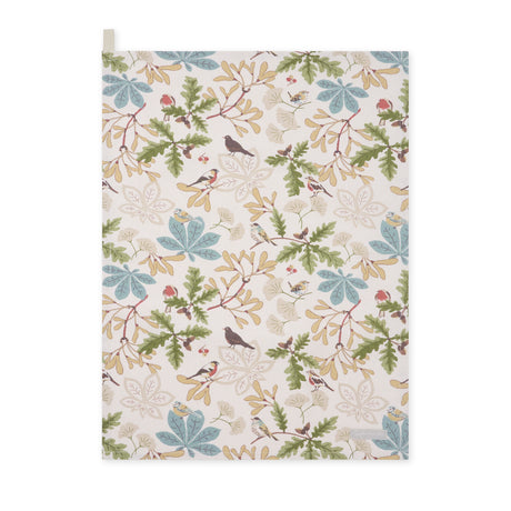 ALL142601 Sophie Allport Orchard Birds Tea Towel