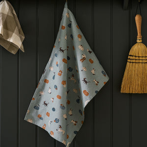 ALL144601 Sophie Allport Paws & Pumpkins Tea Towel