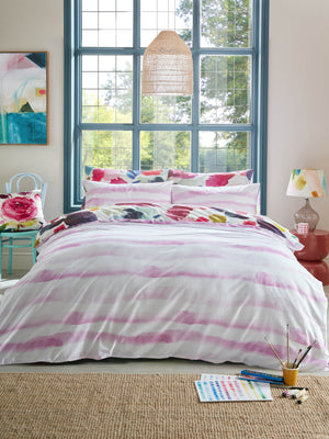 Bluebellgray Abstract Fuchsia Duvet Set