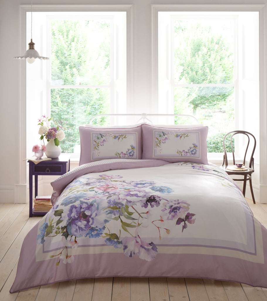 Appletree Heritage Arley Mauve Duvet Set