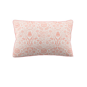 Laura Ashley Ashstead Damask Natural Coral Duvet Set
