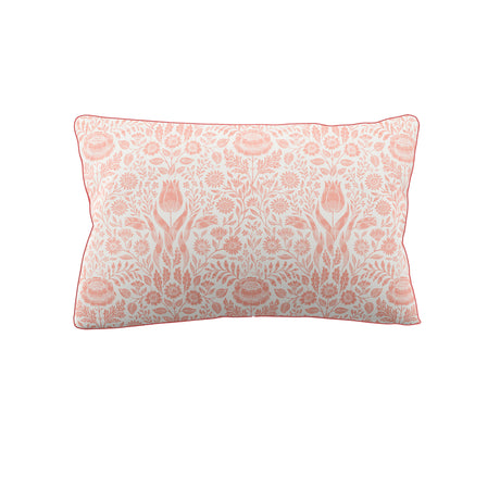 Laura Ashley Ashstead Damask Natural Coral Duvet Set