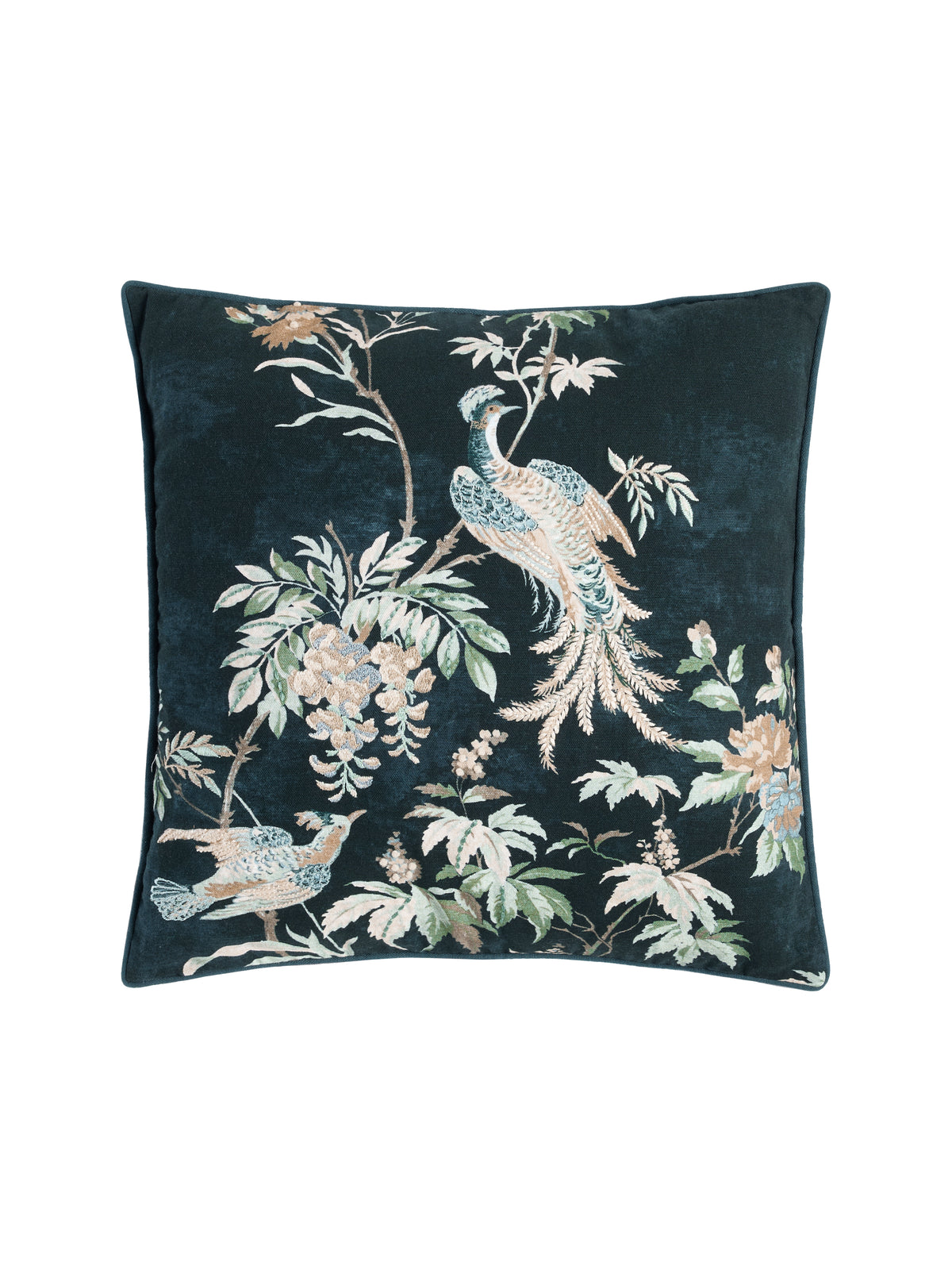 Laura Ashley Attleton Midnight Seaspray 43cm x 43cm Microfibre Filled Cushion