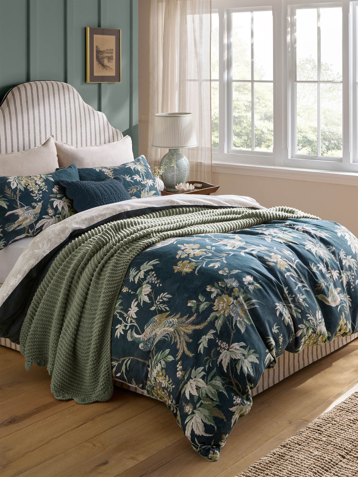 Laura Ashley Attleton Heritage Blue Duvet Set