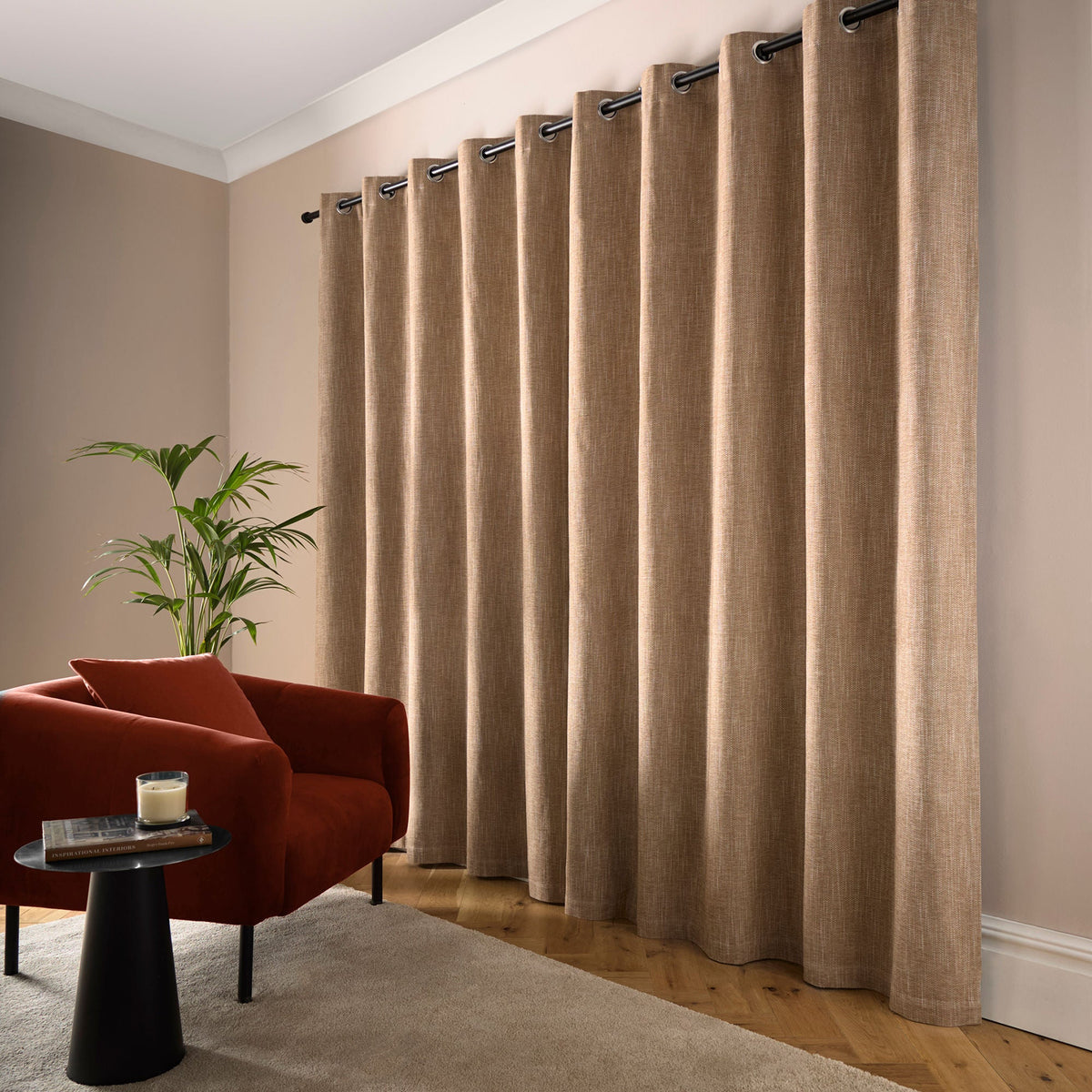 Curtina Boucle Chenille Eyelet Curtains