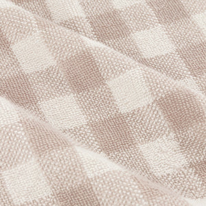 The Linen Yard Barton Gingham 100% Cotton Natural Towels