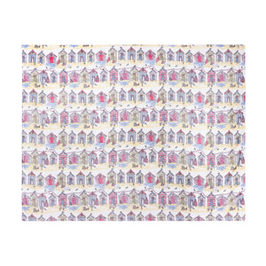 Furn Beach Huts Multi 130cm x 150cm Fleece Throw