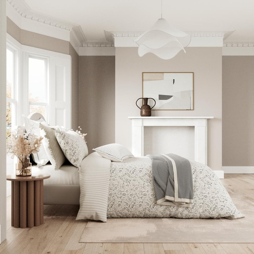 Bedeck of Belfast Ayda Chalk Charcoal Bedding Charmed Interiors