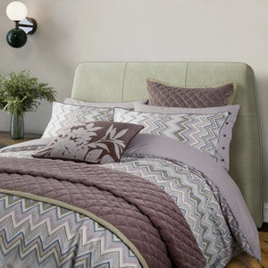 Bedeck of Belfast Claudia Dusky Pink & Olive Green Duvet Set