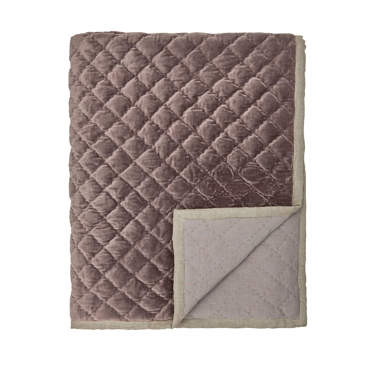 Bedeck of Belfast Claudia Dusky Pink & Olive Green Duvet Set