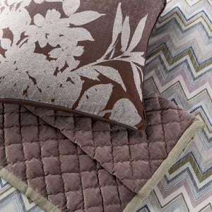 Bedeck of Belfast Claudia Dusky Pink & Olive Green Duvet Set