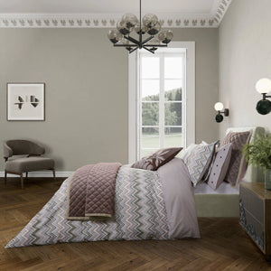 Bedeck of Belfast Claudia Dusky Pink & Olive Green Duvet Set