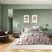 Bedeck of Belfast Elswyth Print Olive & Mulberry Duvet Set