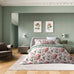 Bedeck of Belfast Elswyth Print Olive & Mulberry Duvet Set
