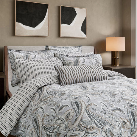 Bedeck of Belfast Kotana Charcoal & Silver Duvet Set