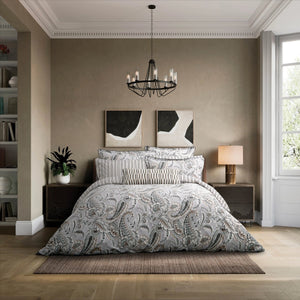 Bedeck of Belfast Kotana Charcoal & Silver Duvet Set