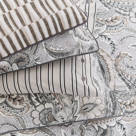 Bedeck of Belfast Kotana Charcoal & Silver Duvet Set