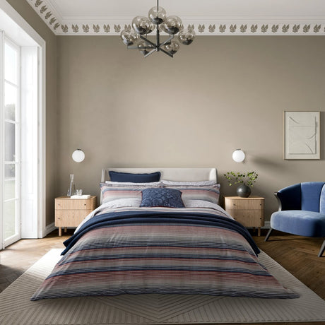 Bedeck of Belfast Stafford Navy & Red Duvet Set