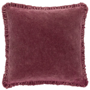 The Linen Yard Bertie Washed Cotton Velvet 45cm x 45cm Cushions