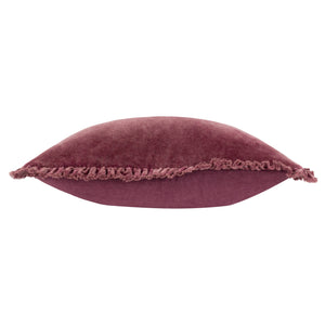 The Linen Yard Bertie Washed Cotton Velvet 45cm x 45cm Cushions