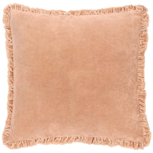 The Linen Yard Bertie Washed Cotton Velvet 45cm x 45cm Cushions