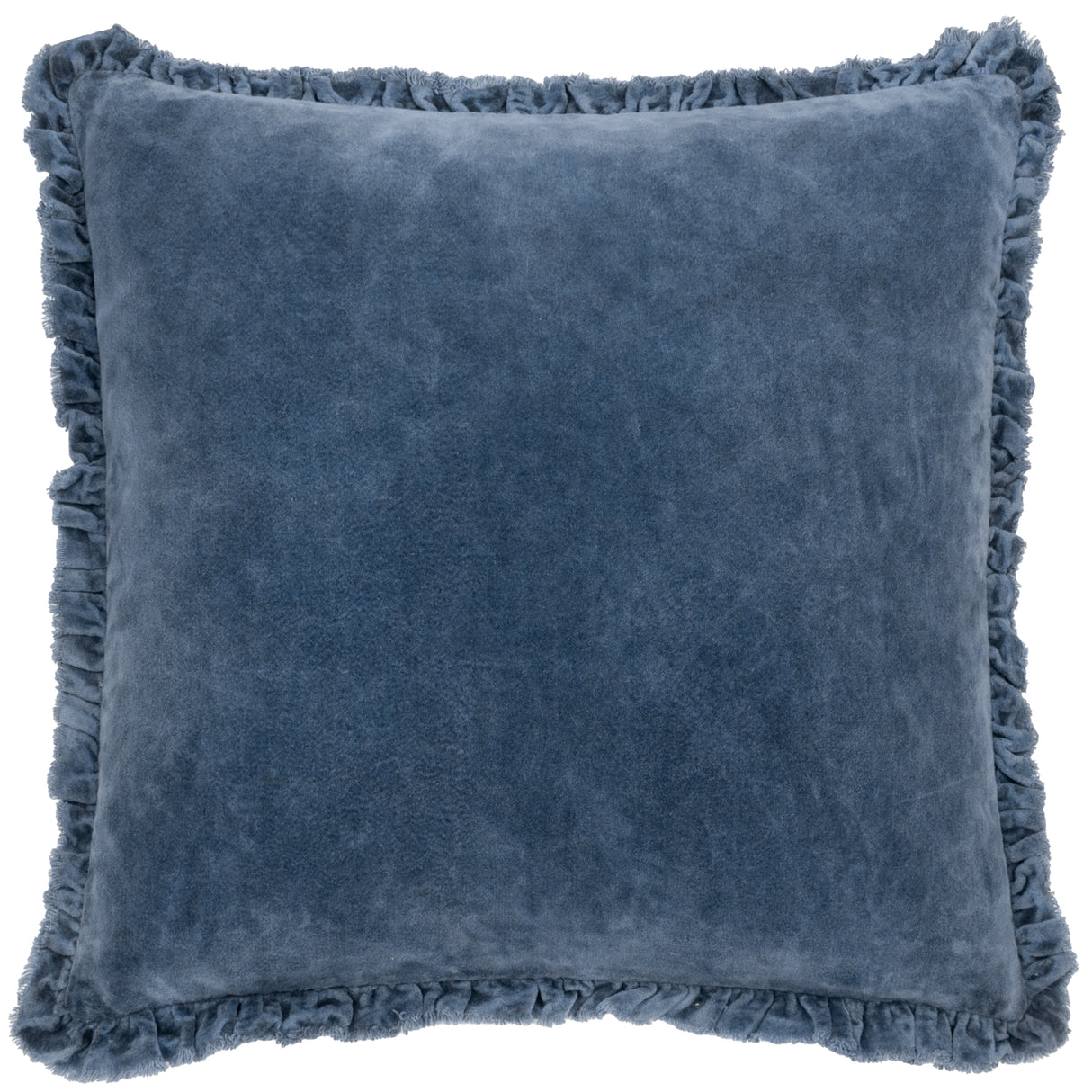 The Linen Yard Bertie Washed Cotton Velvet 45cm x 45cm Cushions