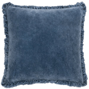 The Linen Yard Bertie Washed Cotton Velvet 45cm x 45cm Cushions
