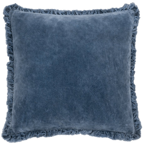 The Linen Yard Bertie Washed Cotton Velvet 45cm x 45cm Cushions