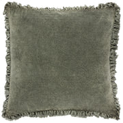 The Linen Yard Bertie Washed Cotton Velvet 45cm x 45cm Cushions