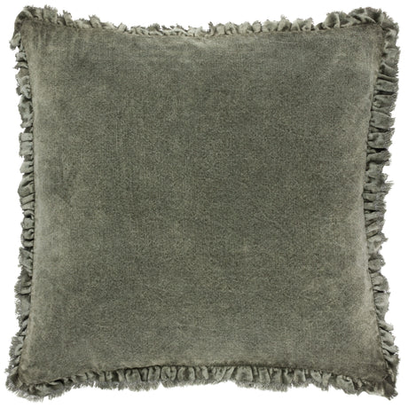 The Linen Yard Bertie Washed Cotton Velvet 45cm x 45cm Cushions