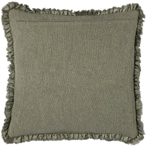 The Linen Yard Bertie Washed Cotton Velvet 45cm x 45cm Cushions
