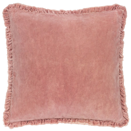 The Linen Yard Bertie Washed Cotton Velvet 45cm x 45cm Cushions