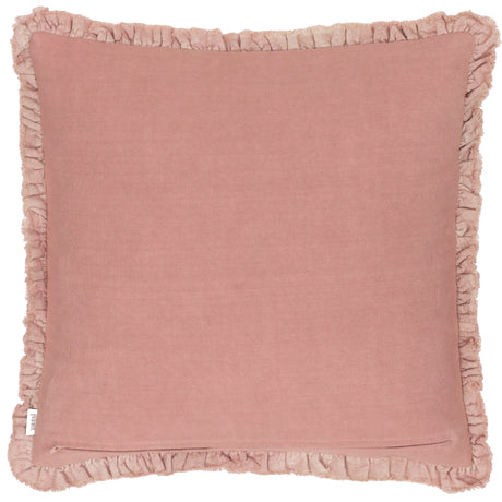 The Linen Yard Bertie Washed Cotton Velvet 45cm x 45cm Cushions