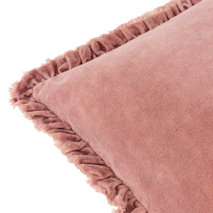 The Linen Yard Bertie Washed Cotton Velvet 45cm x 45cm Cushions