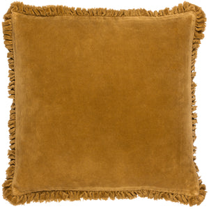 The Linen Yard Bertie Washed Cotton Velvet 45cm x 45cm Cushions