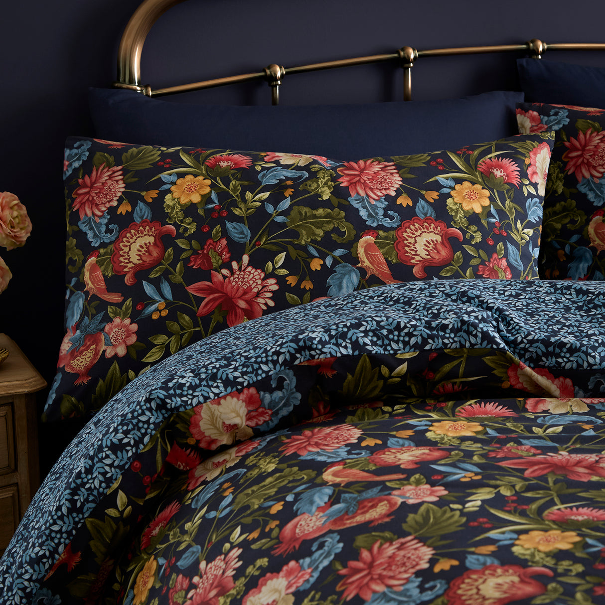 Dreams N Drapes Bejewelled Navy Duvet Set