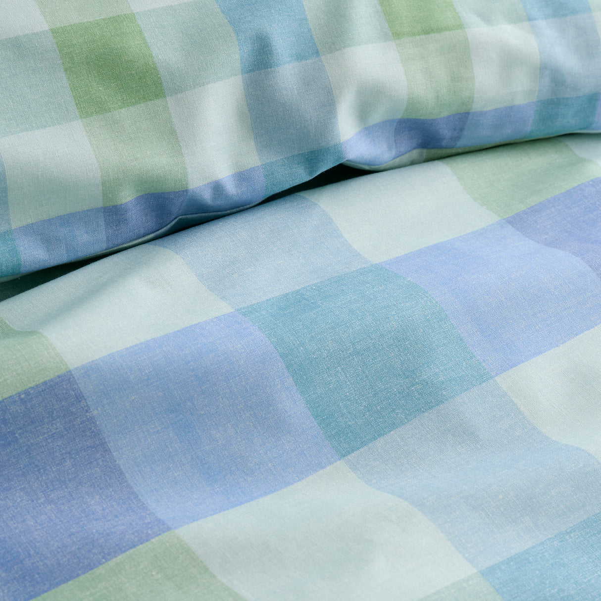 Fusion Bedding Block Check Duvet Set