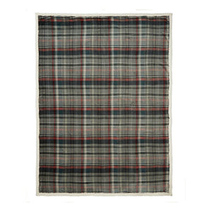 Dreams N Drapes Bennet Check 100% Brushed Cotton Duvet Set