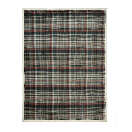 Dreams N Drapes Bennet Check 100% Brushed Cotton Duvet Set